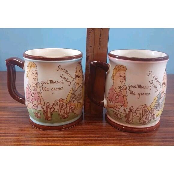 Vintage Master Of The House & Lady of the House, Good Morning Grouch & Darling” - Picture 2 of 9